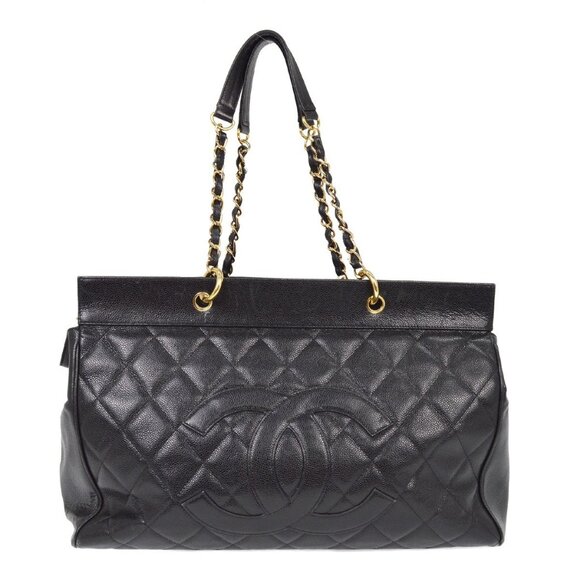 Chanel Black Calfskin Shoulder Bag NQ00109 - Picture 1 of 10